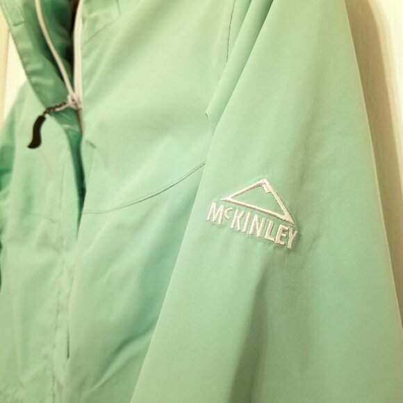 Mckinley Aquamax Elite Aqua Green Hiking Rain Womens Hooded Jacket - Picture 5 of 13